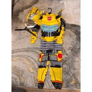 Transformers Bumblebee Padded Muscle Costume with Mask Kids Yellow Grey